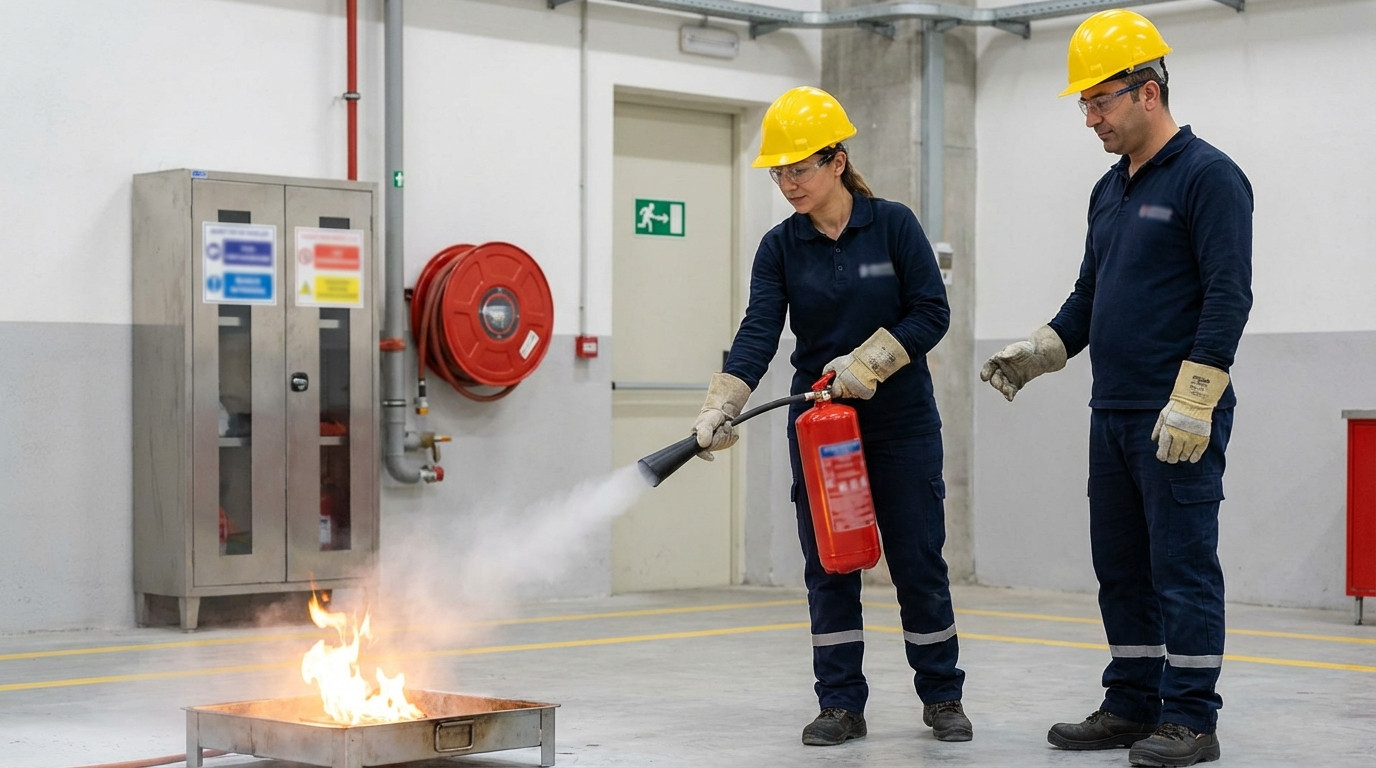İşletmelerde Temel Seviye Yangınla Mücadele Eğitimi